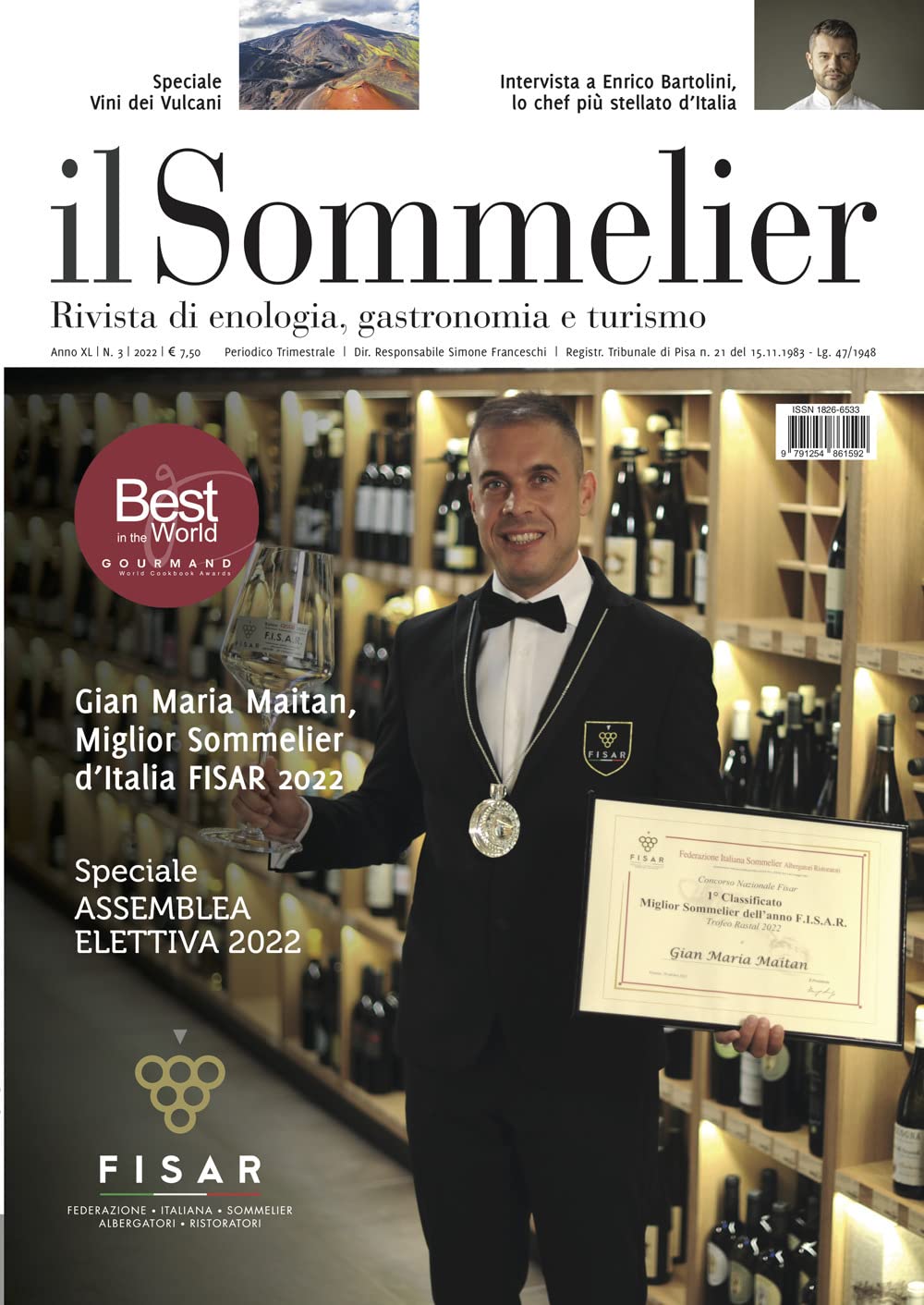 Il sommelier. Rivista di enologia, gastronomia e turismo (2022) (Vol. 3) Leisure, Home & Garden