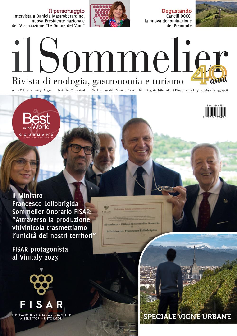 Il sommelier. Rivista di enologia, gastronomia e turismo (2023) (Vol. 1) Leisure, Home & Garden