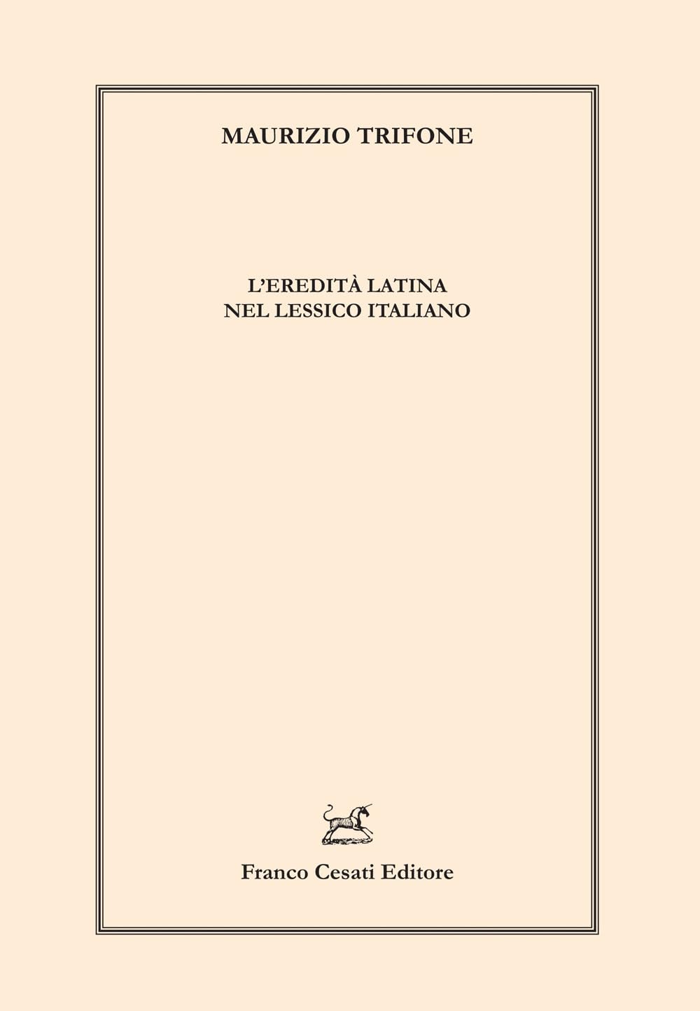 L'eredità latina nel lessico italiano book