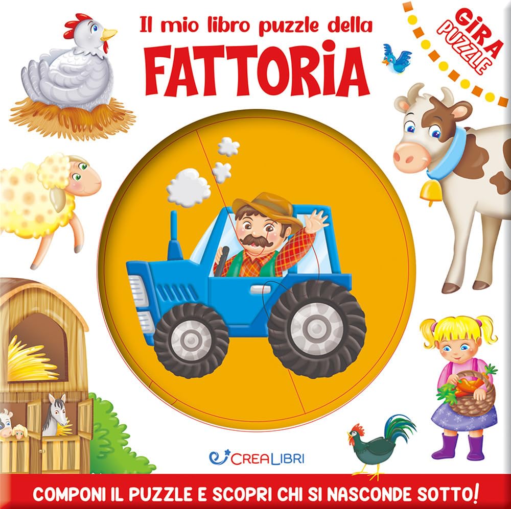 Il mio libro puzzle della fattoria. Gira puzzle. Ediz. a colori book