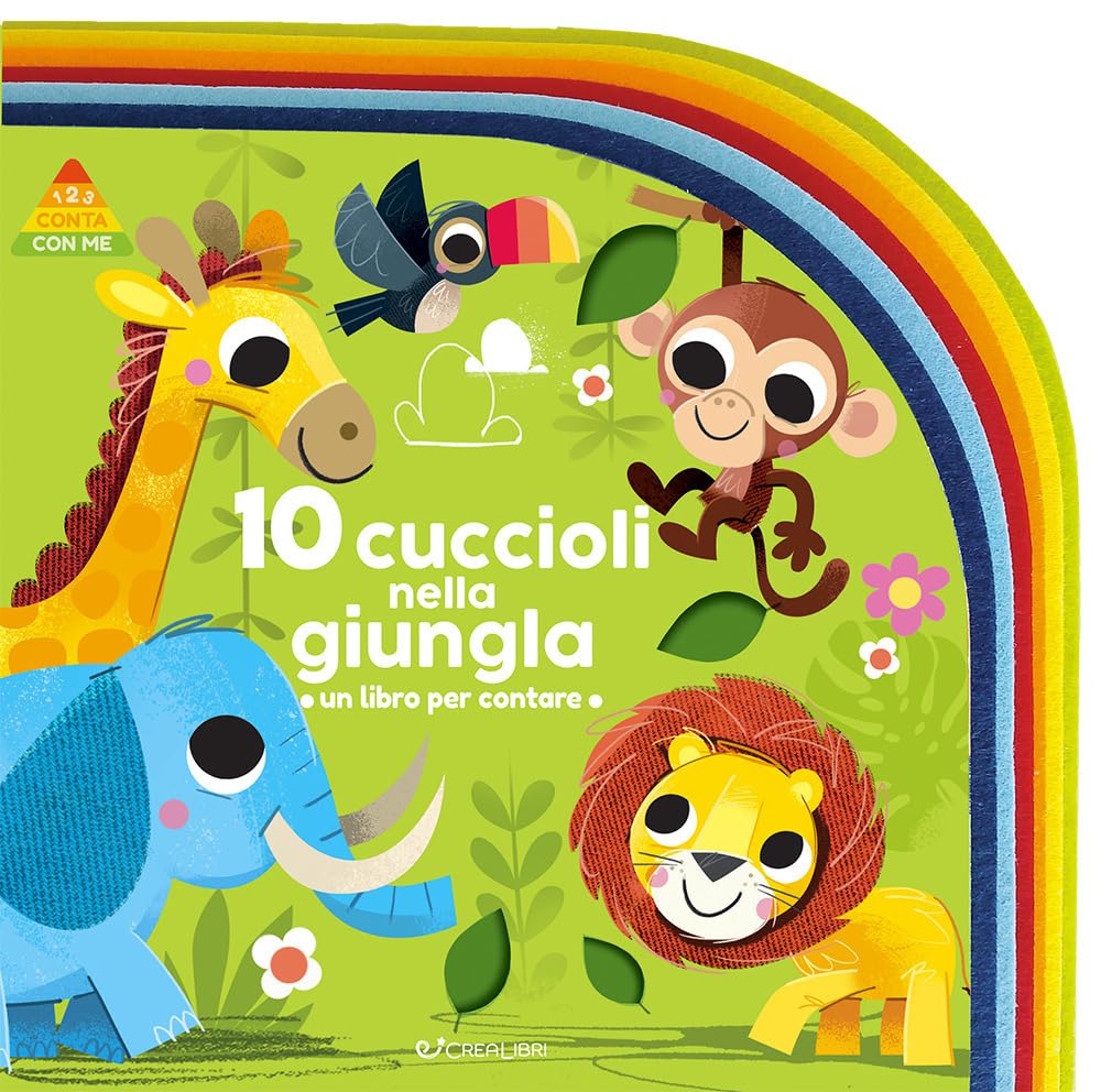10 cuccioli nella giungla. Un libro per contare. Ediz. a colori book