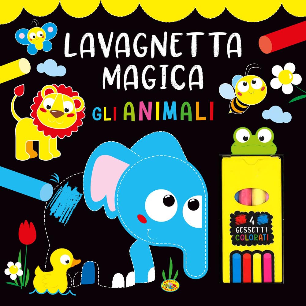 Gli animali. Lavagnetta magica. Ediz. a colori. Con 4 gessetti colorati book
