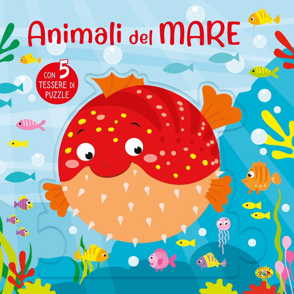 Animali del mare. Ediz. a colori (Puzzle sagomato) Non-fiction