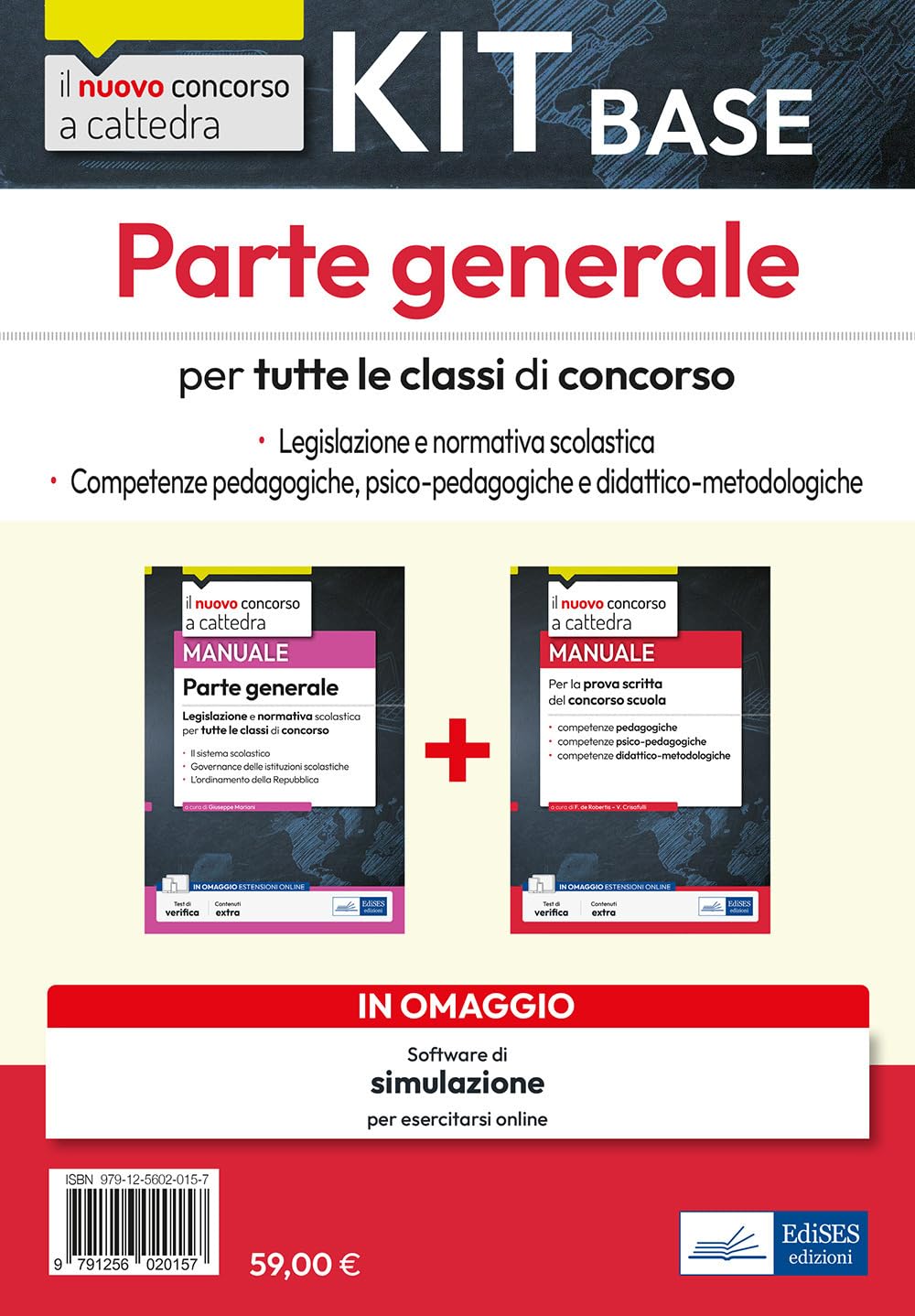 Il nuovo concorso a cattedra. Per tutte le classi di concorso. Parte generale. Legislazione e normativa scolastica. Competenze psico-pedagogiche e didattico-metodologiche. Kit. Con software di sim... Education & Training