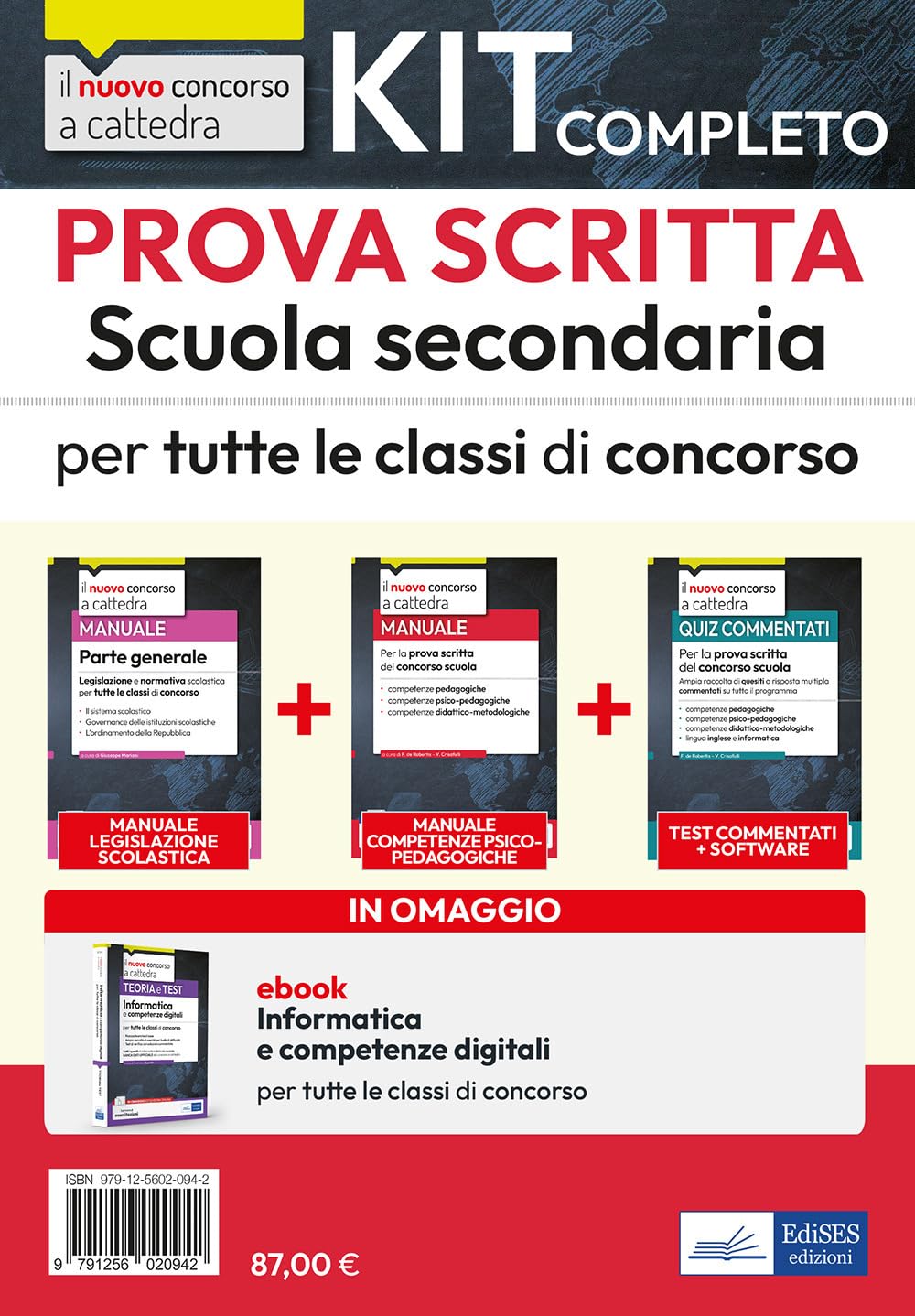 Kit completo prova scritta scuola secondaria. Teoria e test per la prova scritta. Con ebook. Con software di simulazione (Concorso a cattedra) Education & Training