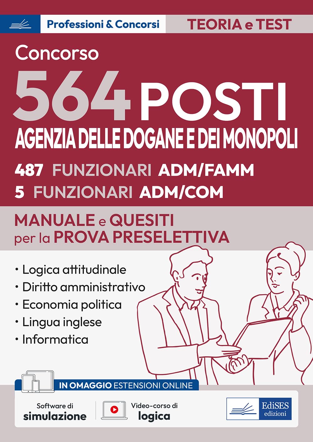 Concorso Agenzia Dogane 2024: manuale per la prova preselettiva book