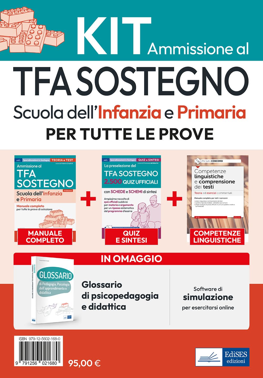 Kit di base specializzazione sostegno didattico scuola infanzia e primaria. Eserciziari + manuale + Software + Glossario. Con software di simulazione Education & Training