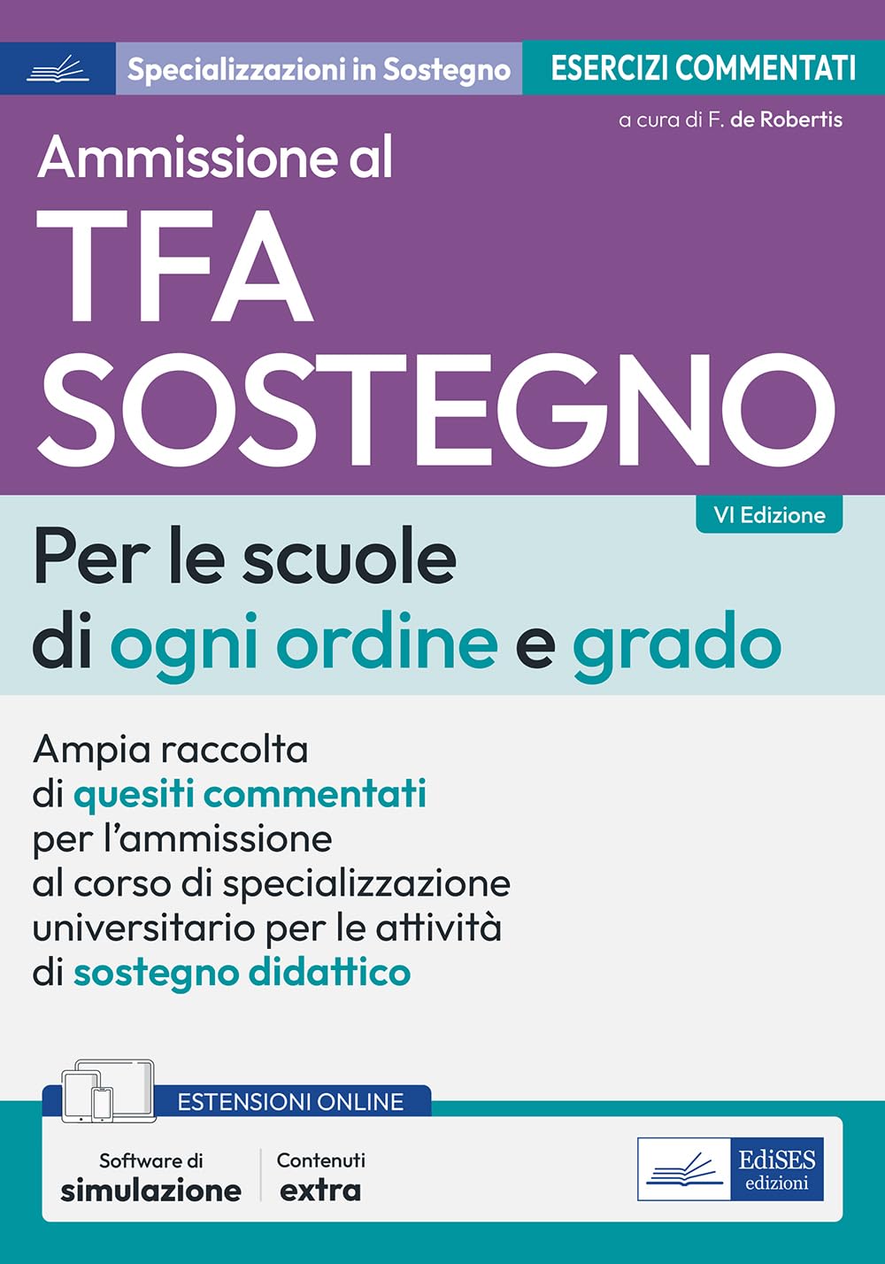 Test ammissione TFA sostegno scuole ogni ordine e grado book