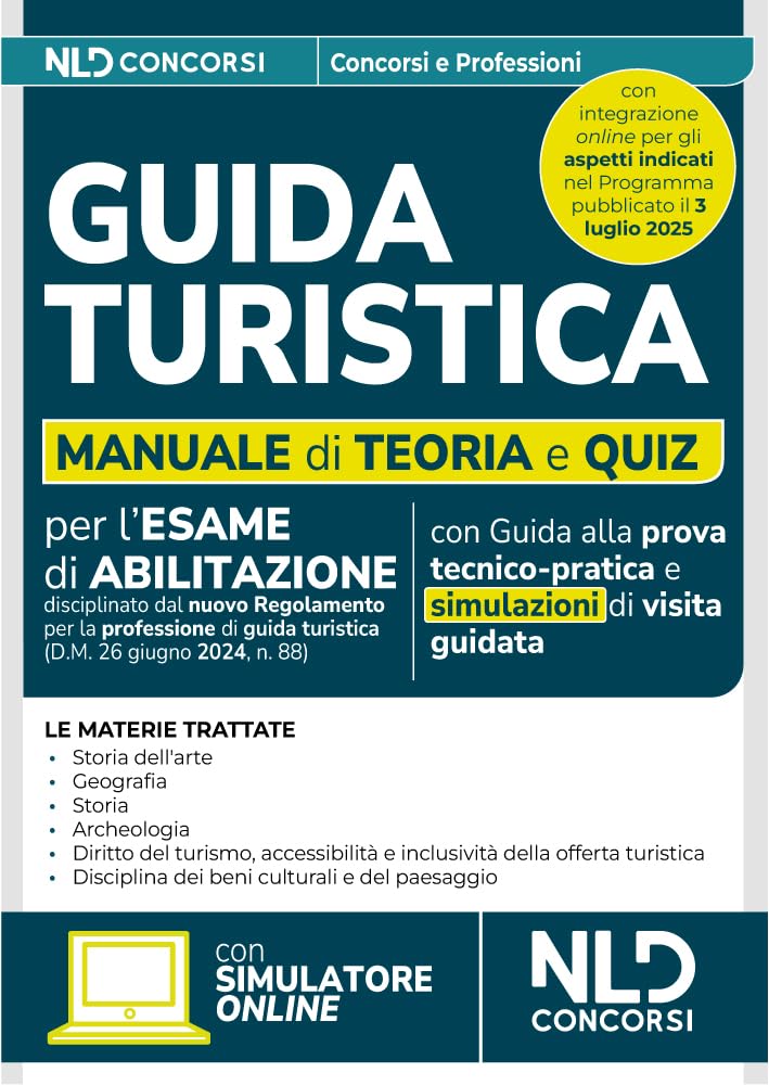 Guida turistica. Teoria e quiz di verifica 2025. Con simulatore online Business, Finance & Career