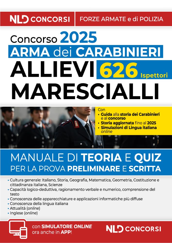 Concorso Arma dei Carabinieri allievi marescialli. Manuale con teoria e test. Con software di simulazione book