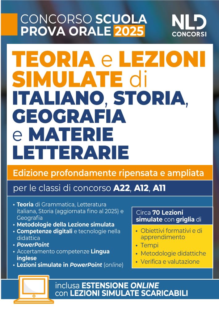 Concorso scuola 2025. Lezioni simulate di italiano, storia e geografia e materie letterarie 2025 per la prova orale del concorso. Con - espansione online book