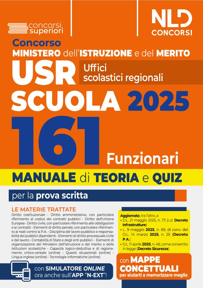 Concorso 161 funzionari USR, Ministero Istruzione e Merito. Manuale per il concorso con teoria e quiz. Con software di simulazione book