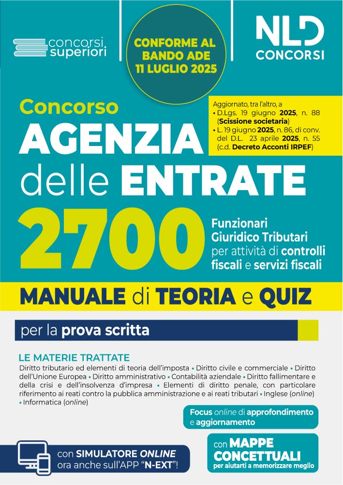 Concorso Agenzia delle Entrate 2700 funzionari giuridico tributari per l'attività tributaria. Manuale di teoria e quiz. Con software di simulazione Business, Finance & Career