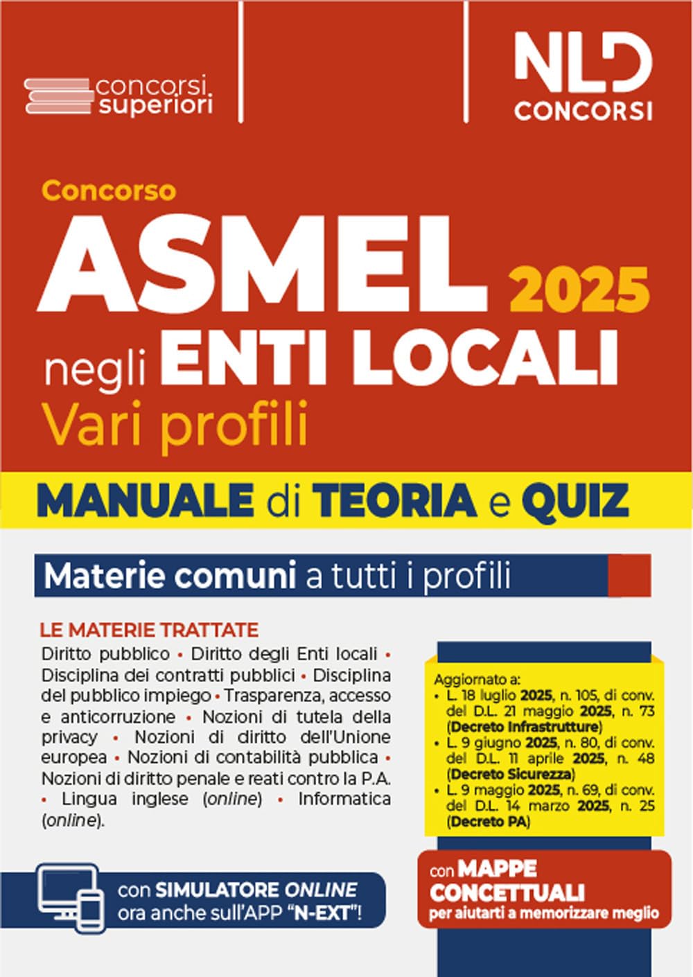 Manuale Concorso Asmel 2025. Teoria e quiz. Nuova ediz. Con simulatore online book