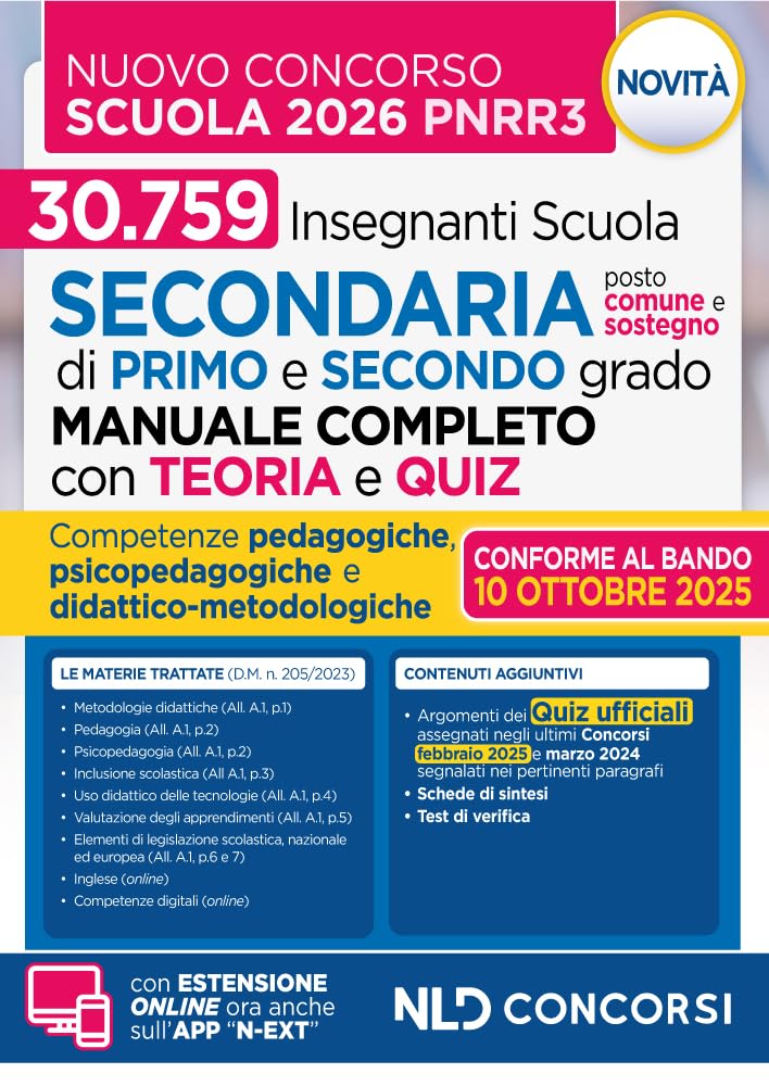 Concorso Scuola PNRR3. Manuale con Teoria e Test di verifica per il nuovo concorso docenti 2025-2026. Nuova ediz. book