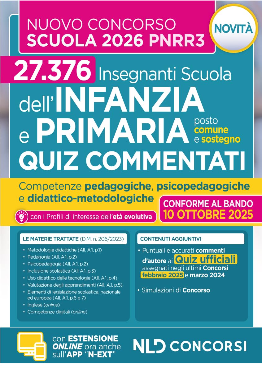 Concorso Scuola PNRR3. Quiz commentati per il Concorso Scuola dell'Infanzia e primaria 2025-2026 book