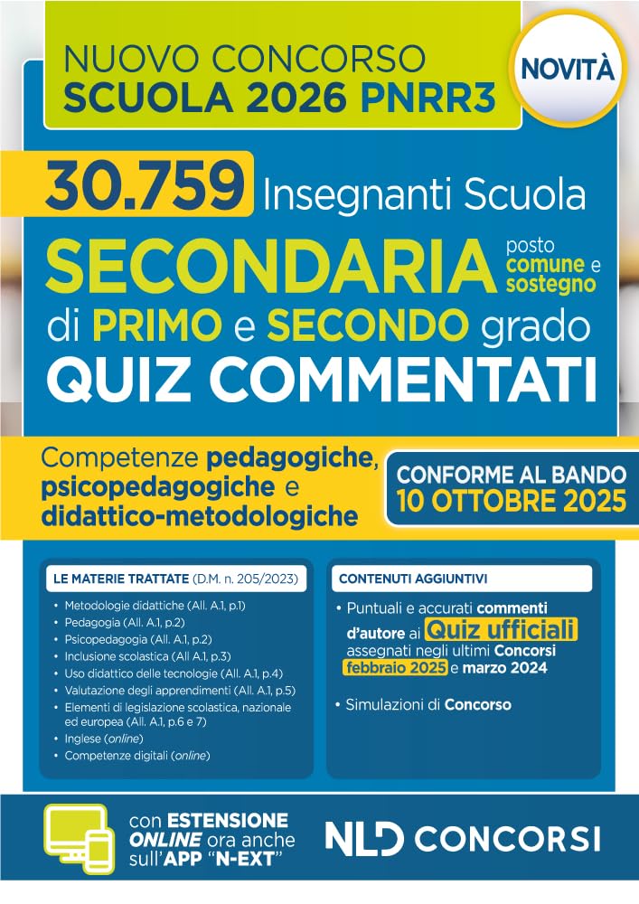 Concorso scuola PNRR3. Quiz commentati con svolgimento prove ufficiali concorso Scuola secondaria. Con espansione online book