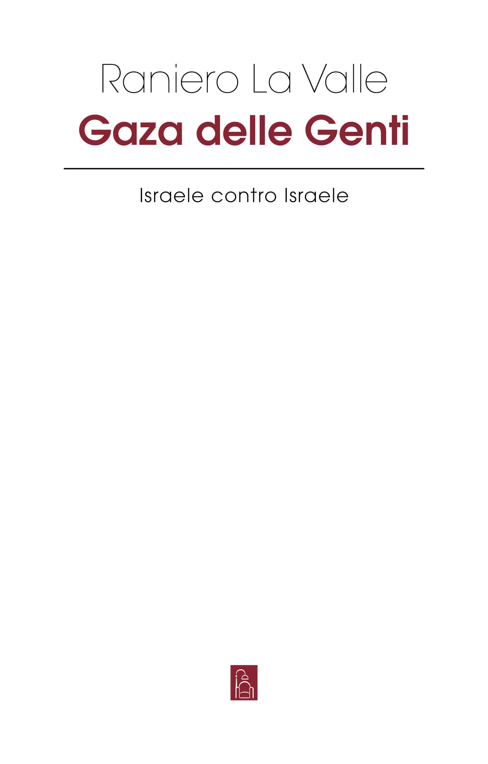 Gaza delle Genti book