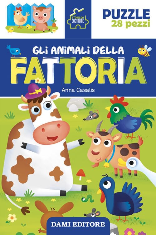 Gli animali della fattoria. Storie da costruire. Ediz. a colori. Con puzzle da 28 pezzi book