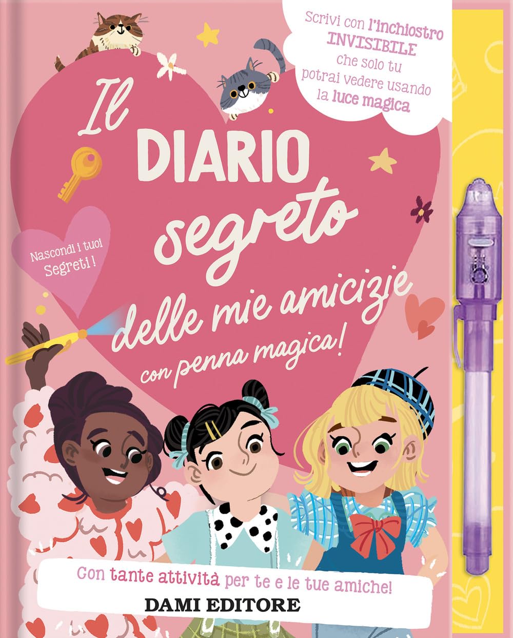 Il diario segreto delle mie amicizie. Ediz. a colori. Con penna a inchiostro invisibile book