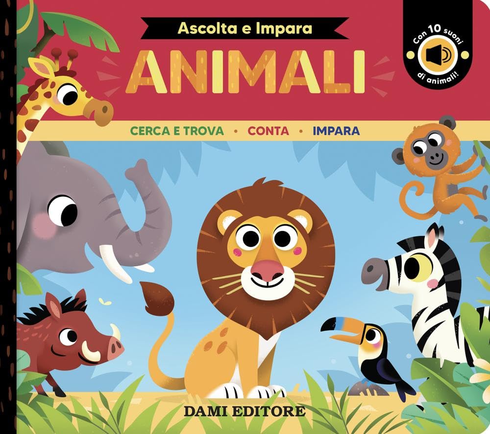 Animali. Cerca e trova. Conta. Impara. Ediz. a colori book