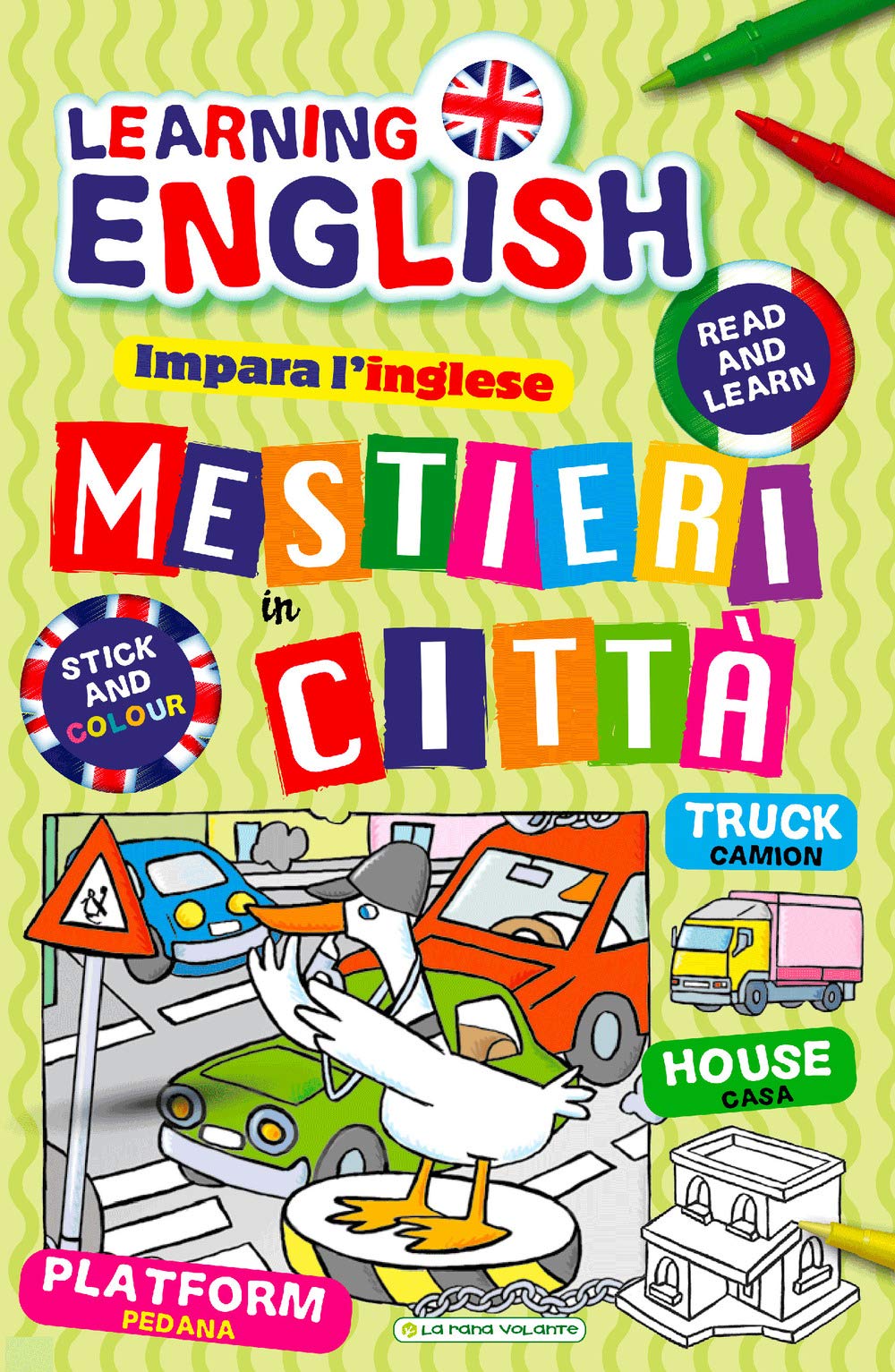 Mestieri in città. Impara l'inglese con i mestieri. Con adesivi. Ediz. illustrata book