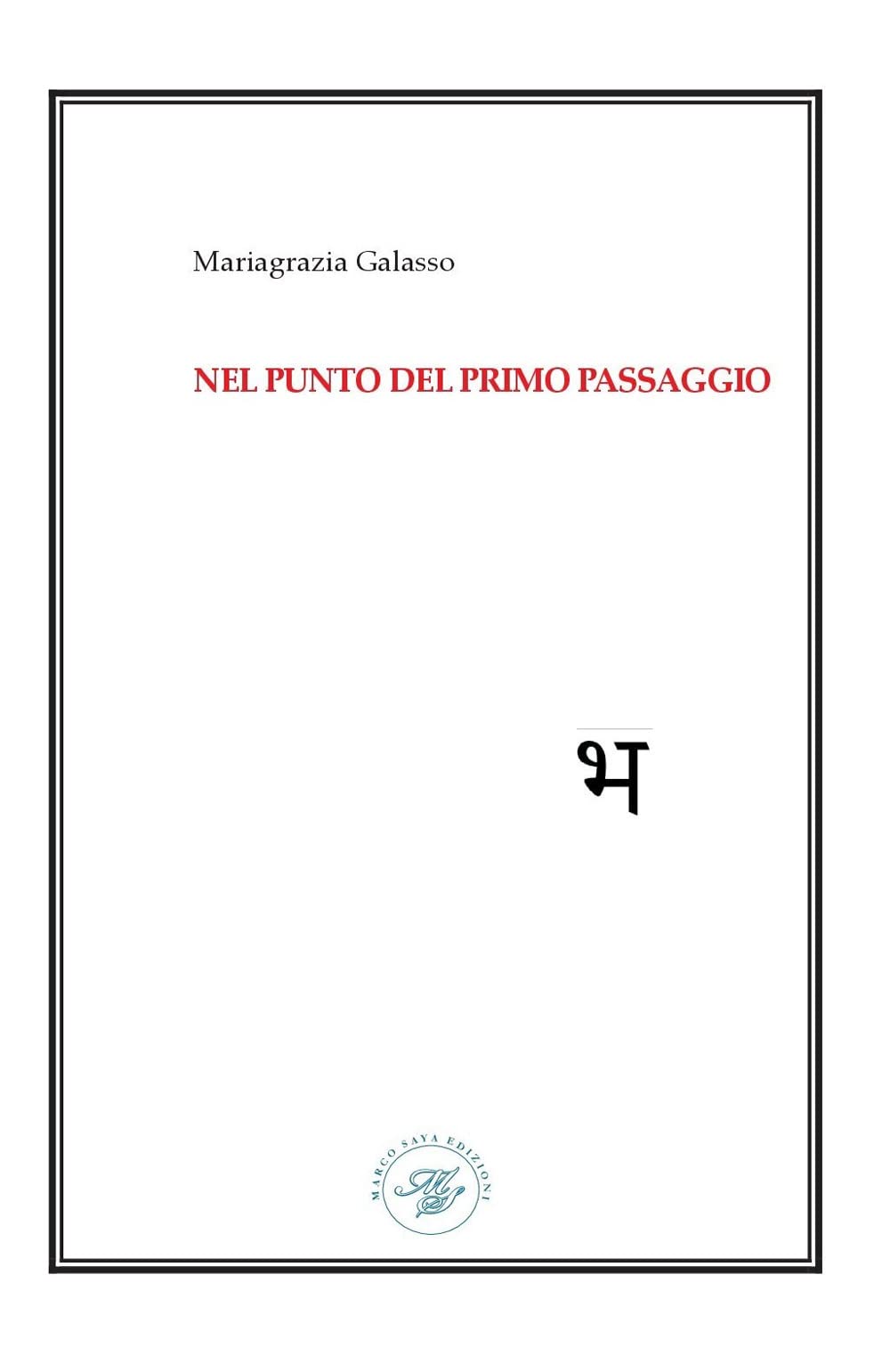Nel punto del primo passaggio book