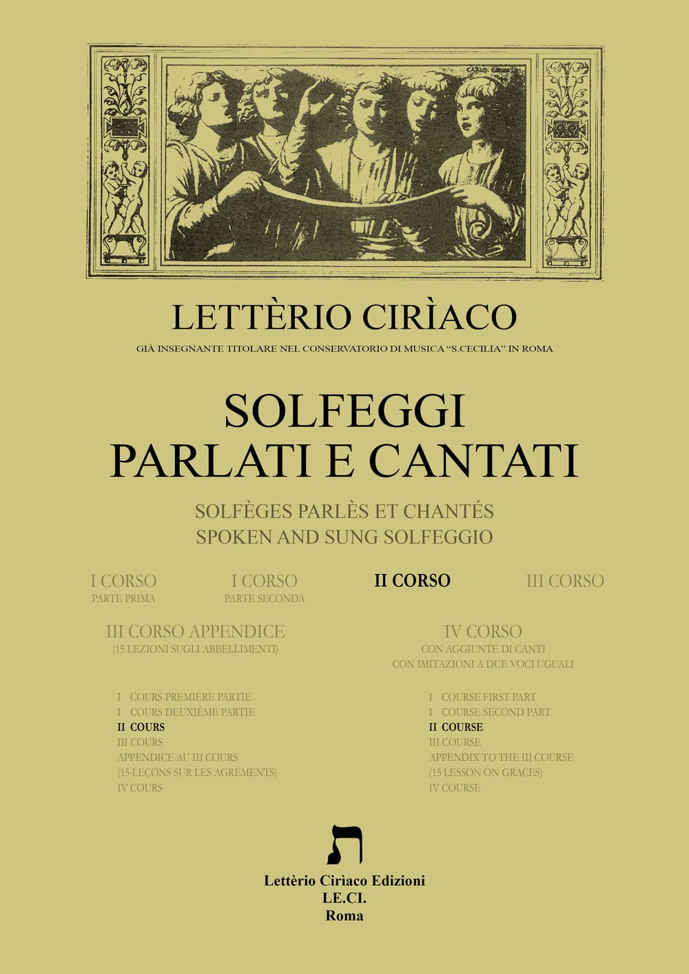 Solfeggi cantati e parlati-Solfeges parles et chantes-Spoken and sung solfeggio. II corso book