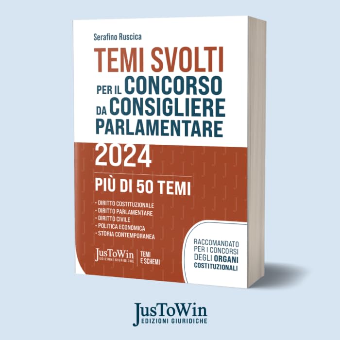 Temi svolti per il Concorso da Consigliere Parlamentare 2024 book