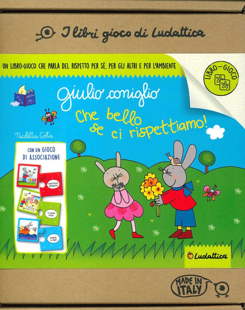 Che bello se ci rispettiamo! Giulio Coniglio. I libri gioco di Nic. Ediz. a colori. Con gioco di associazione book