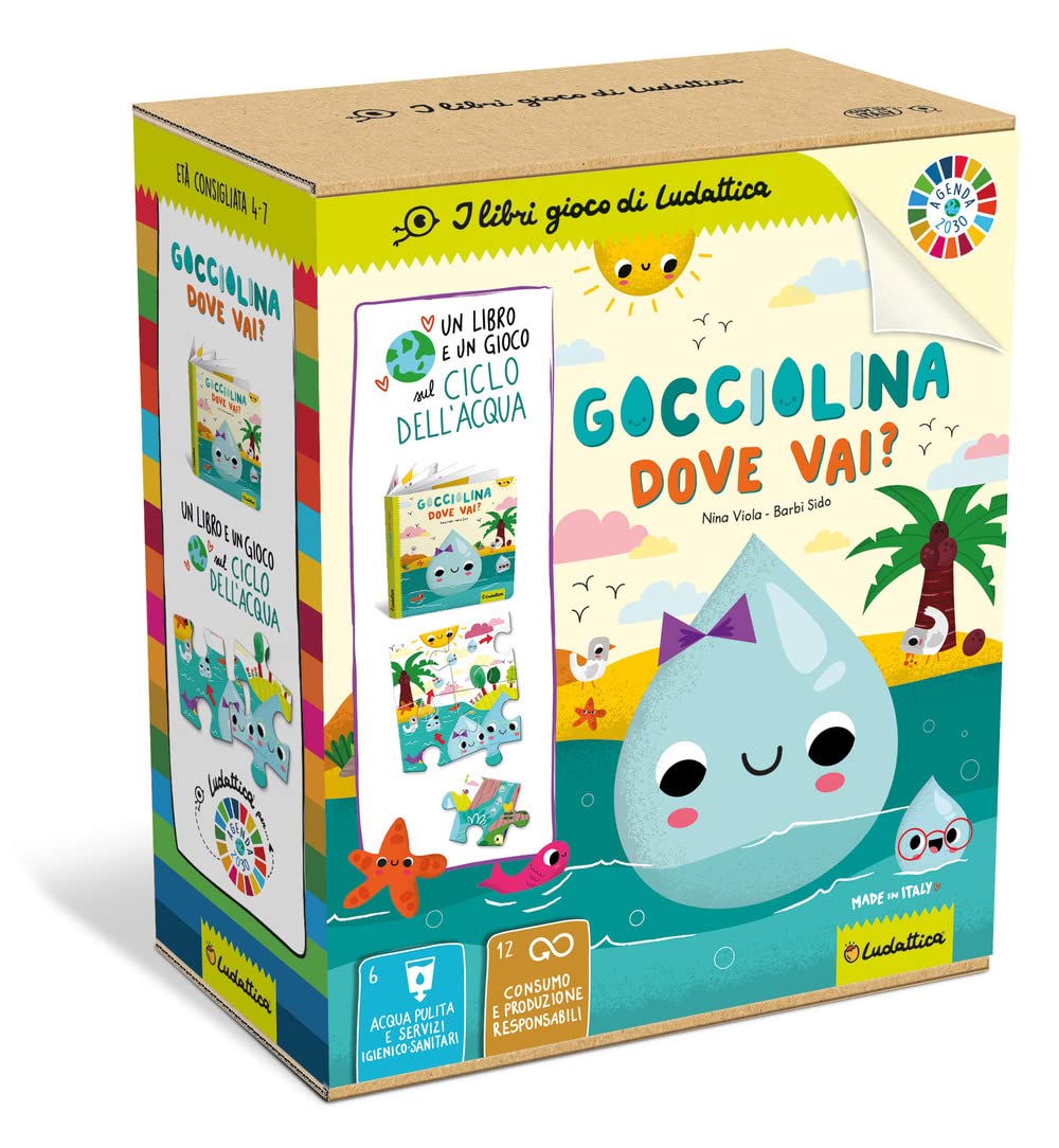 Gocciolina dove vai? Agenda 2030. Ediz. a colori. Con puzzle book