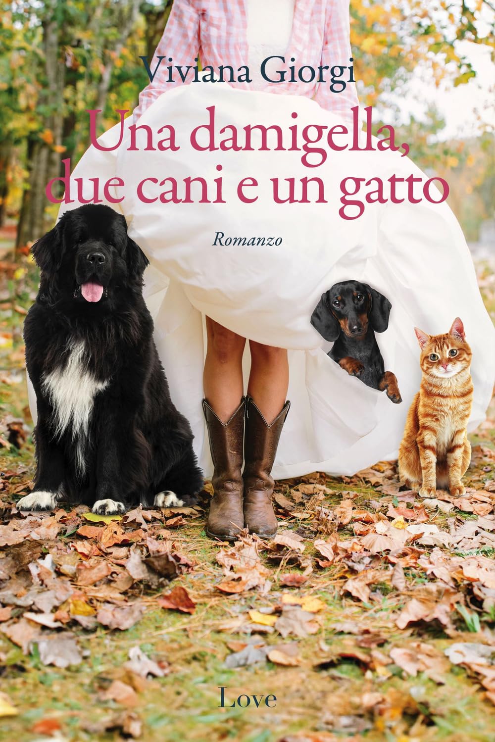 Una damigella, due cani e un gatto book