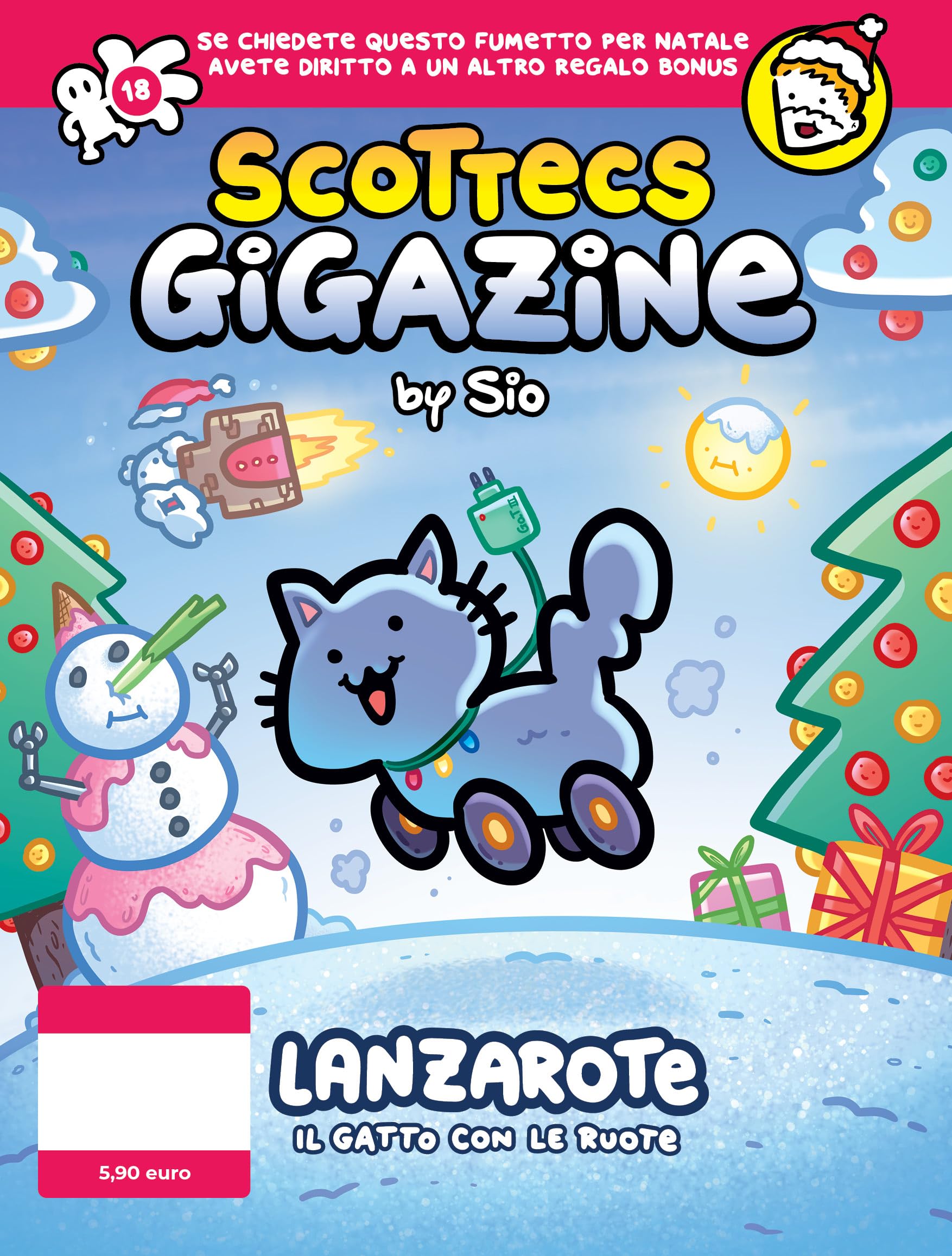 Scottecs Gigazine (Titolo venduto esclusivamente su Amazon, nelle fumetterie e in edicola). Lanzarote il gatto con le ruote (Vol. 18) Books