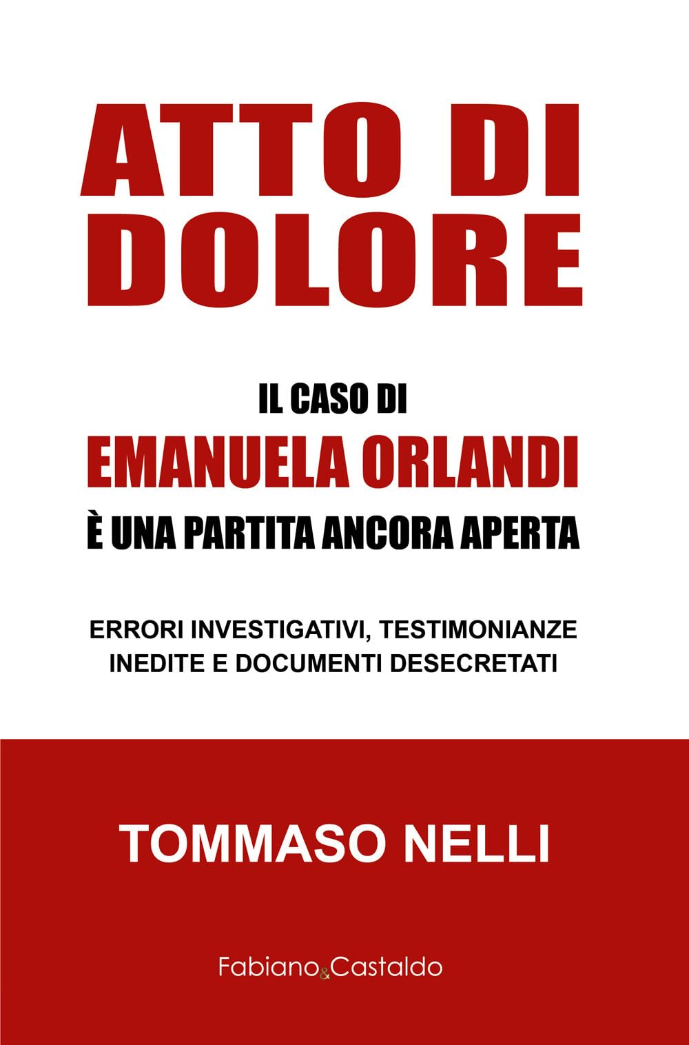 Atto di dolore: IL CASO DI EMANUELA ORLANDI È UNA PARTITA ANCORA APERTA book