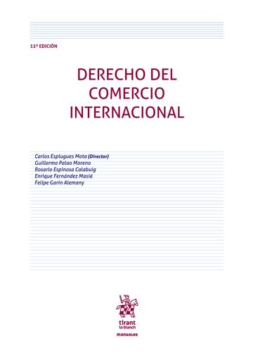 Derecho del comercio internacional 11ª Edición book