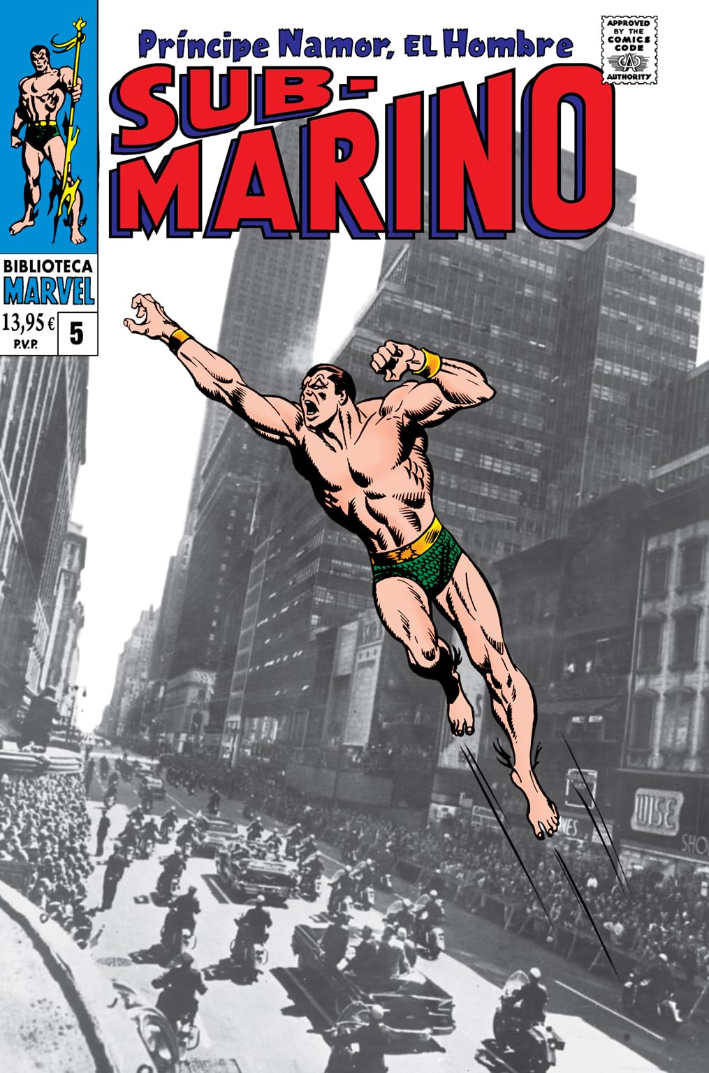 Biblioteca marvel namor, el hombre submarino 5. 1968: namor, the sub-mariner 3-8, not brand ecch 9 u book