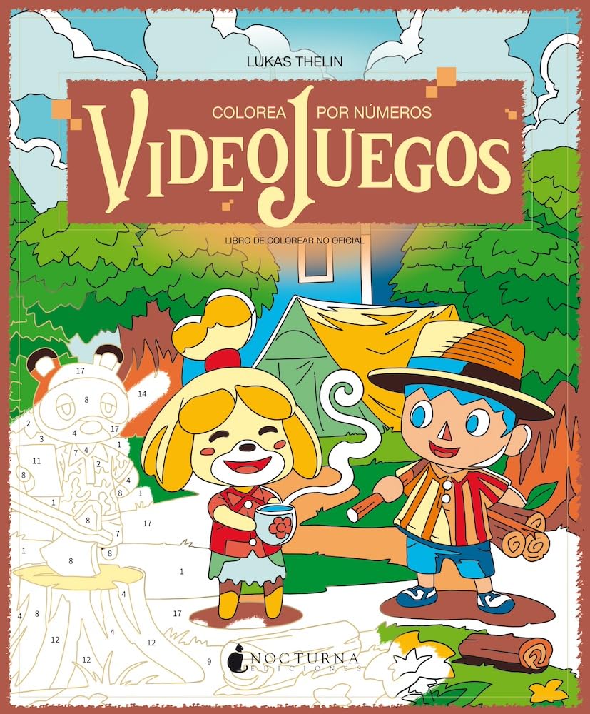Colorea por números: Videojuegos book