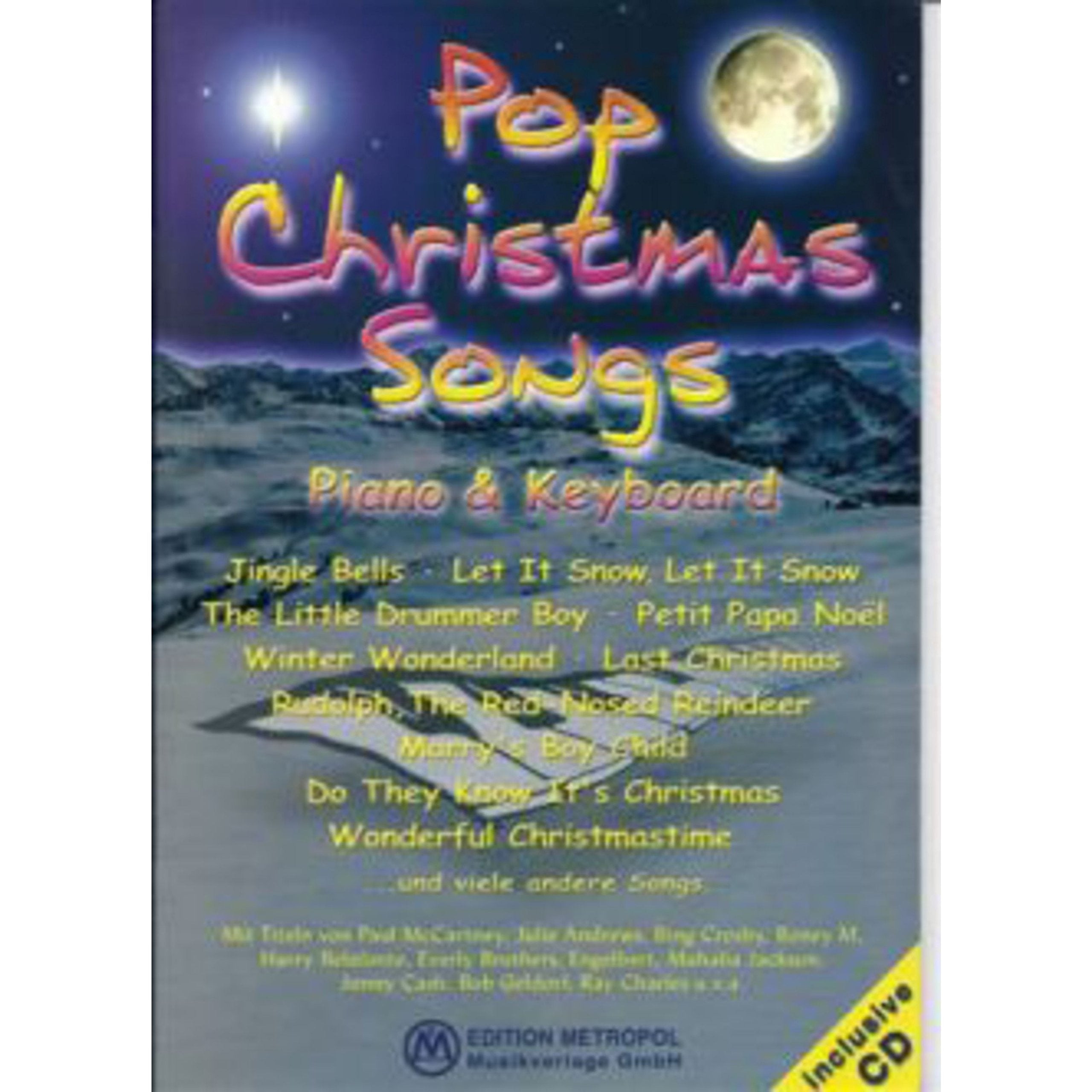 Pop Christmas Songs, für Piano u. Keyboard, m. Audio-CD Sheet Music