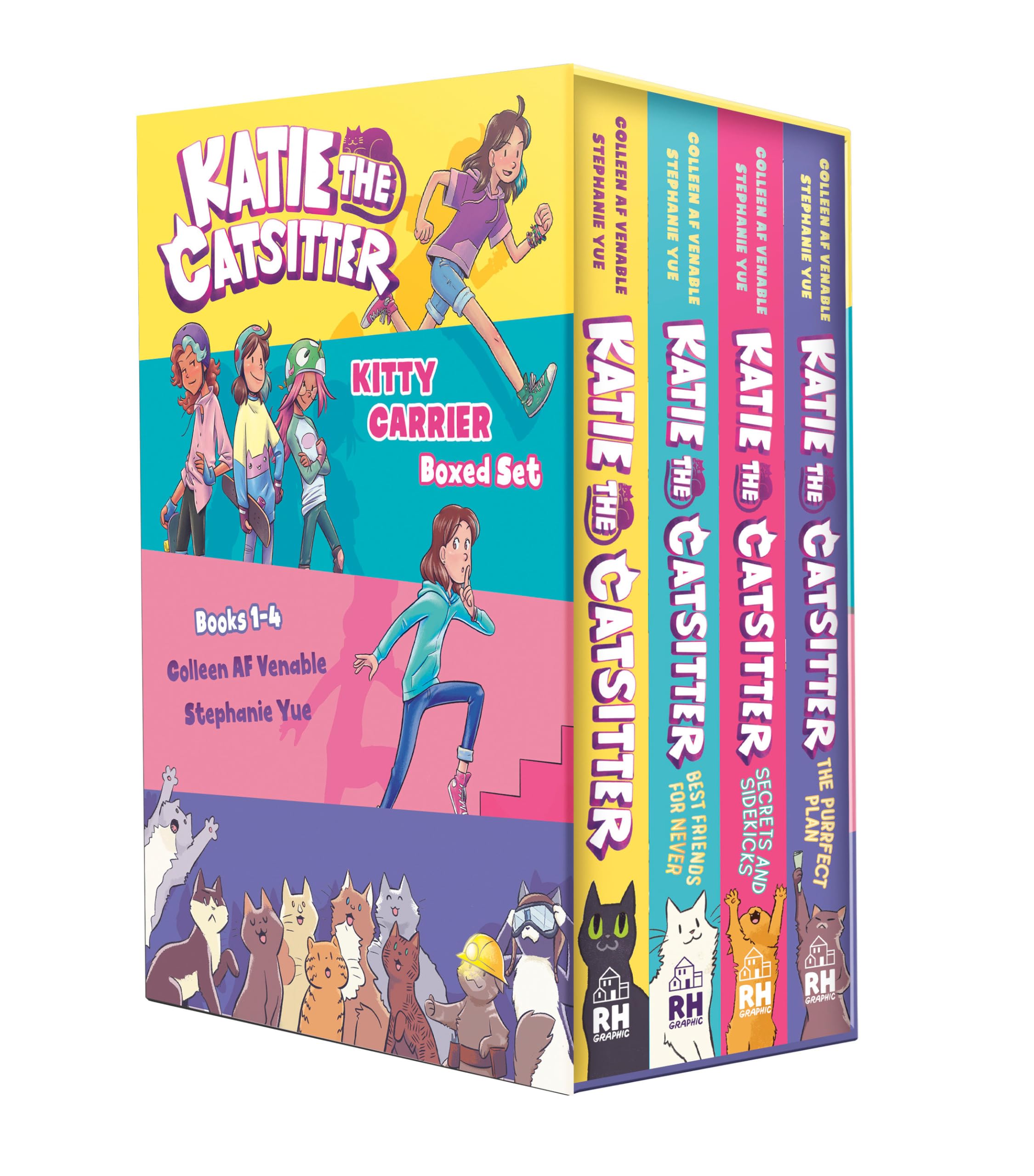 Katie the Catsitter 1-4: Katie the Catsitter; Best Friends for Never; Secrets and Sidekicks; the Purrfect Plan (A Graphic Novel Boxed Set) Manga