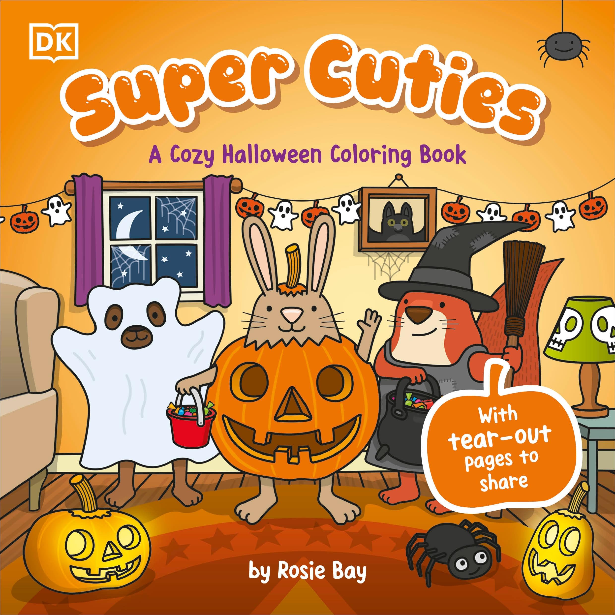 Super Cuties: A Cozy Halloween Coloring Book Non-fiction
