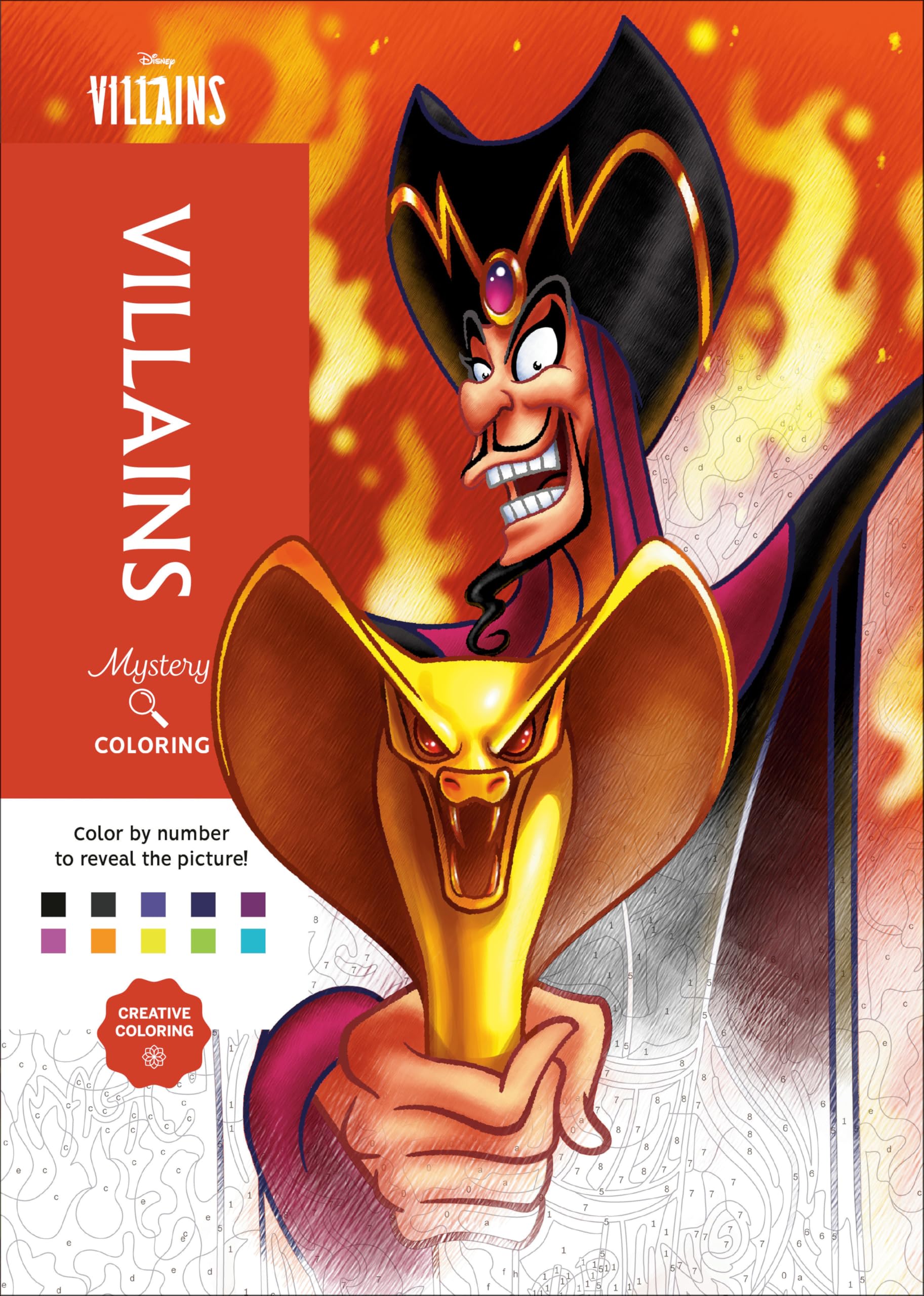 Disney Mystery Coloring: Disney Villains book
