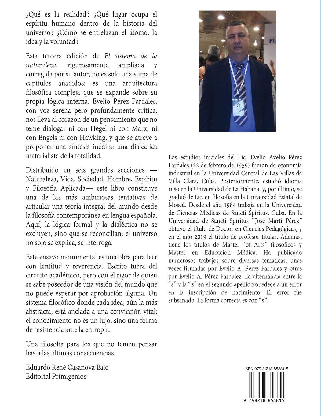 El sistema de la naturaleza. Ensayo de filosofía. Tercera edición Philosophy