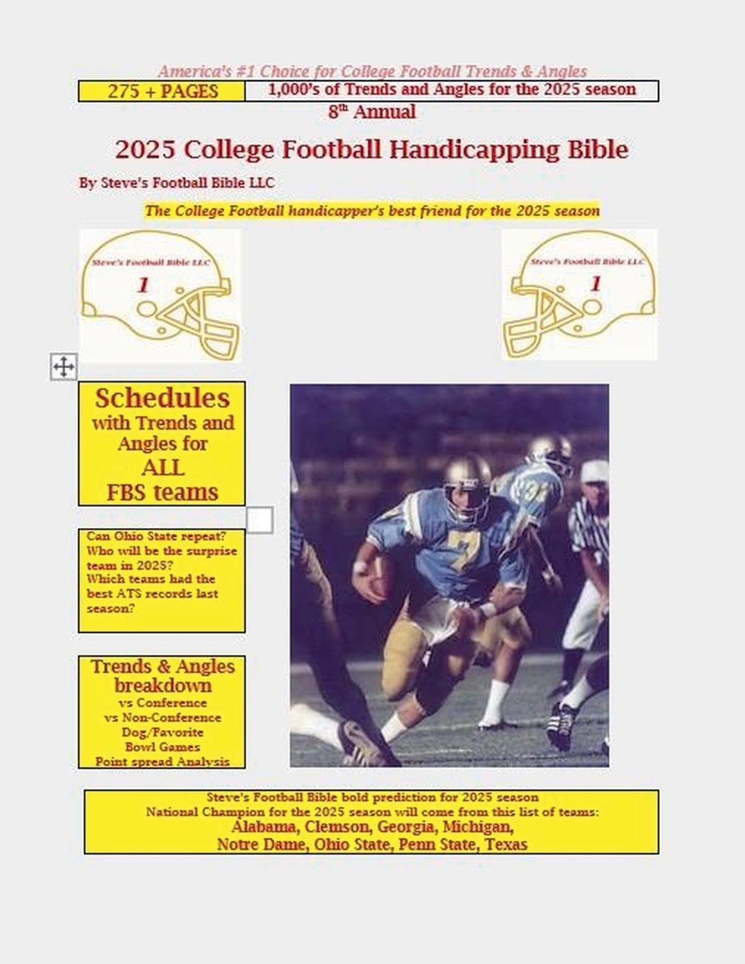 2025 College Football Handicapping Bible Leisure & Fun