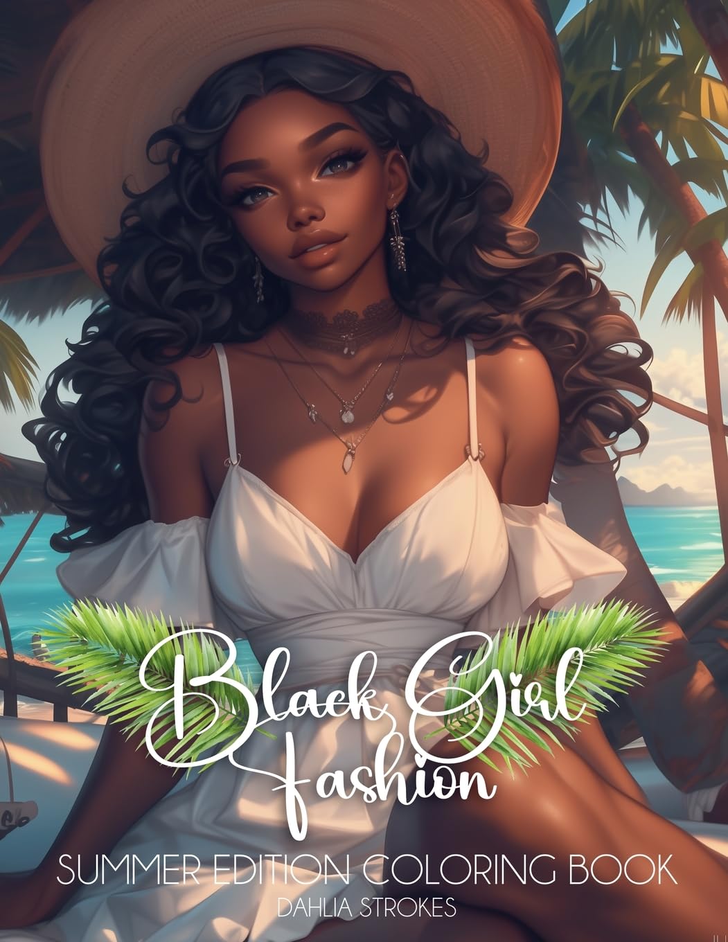 Black Girl Fashion Summer Edition Coloring Book Hobbies & Crafts