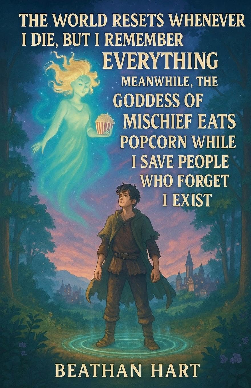 The world resets whenever i die, but i remember everything  Meanwhile, the goddess of mischief eats popcorn while i save people who forget i exist Action & Adventure