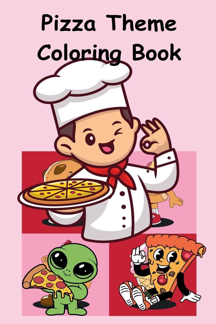 Pizza Theme Coloring Book Tiptoi & Games