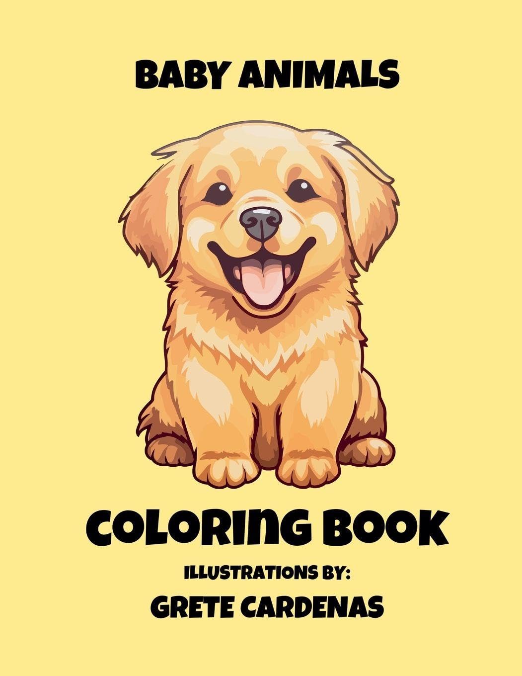 Baby Animal Coloring Book Hobbies & Crafts