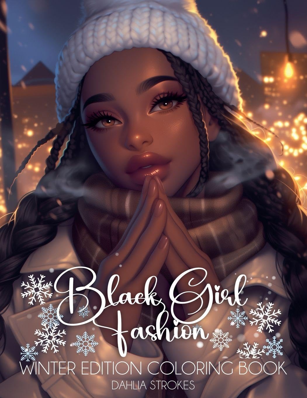 Black Girl Fashion Winter Coloring Book Hobbies & Crafts