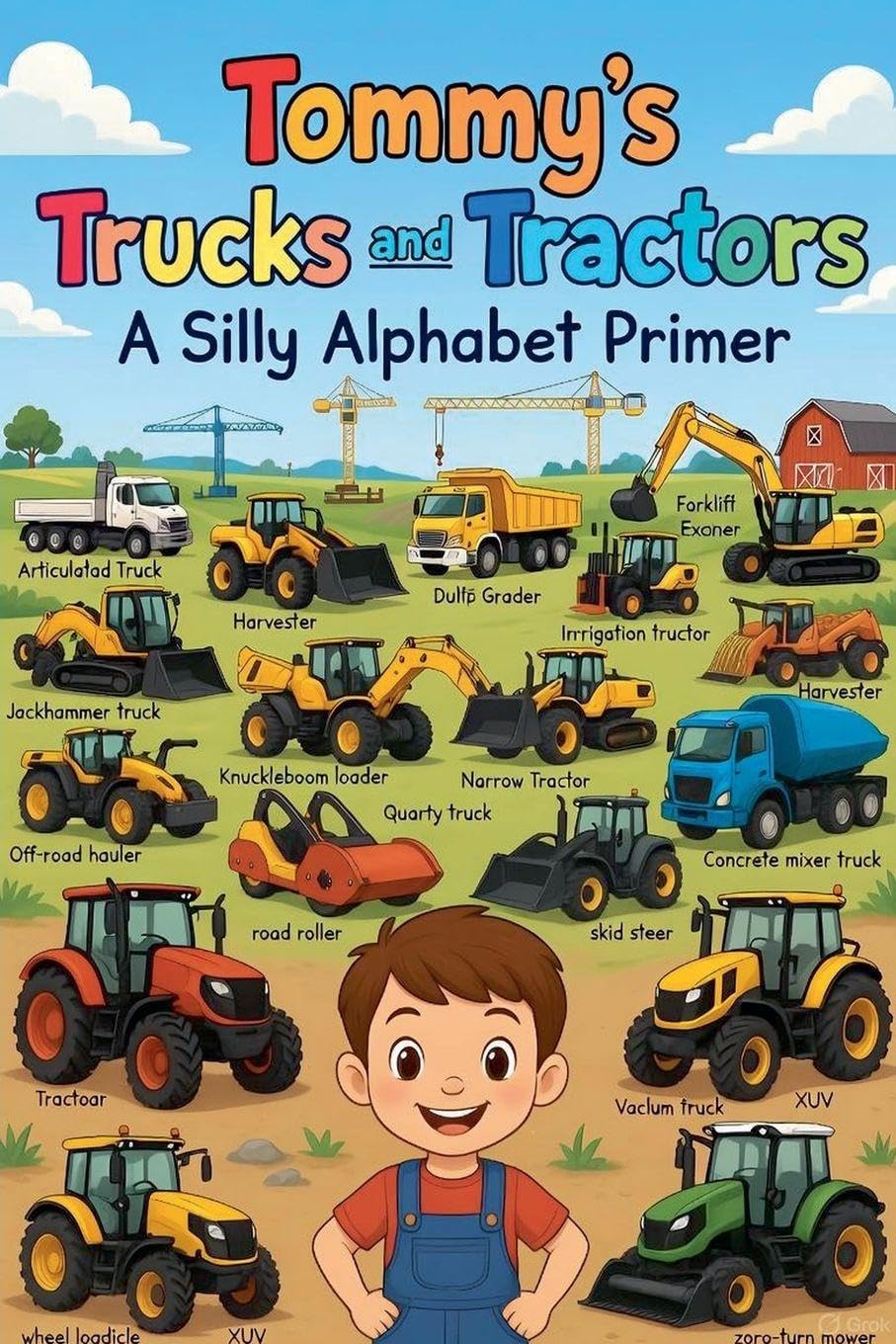 Tommy's Trucks and Tractors Children's books