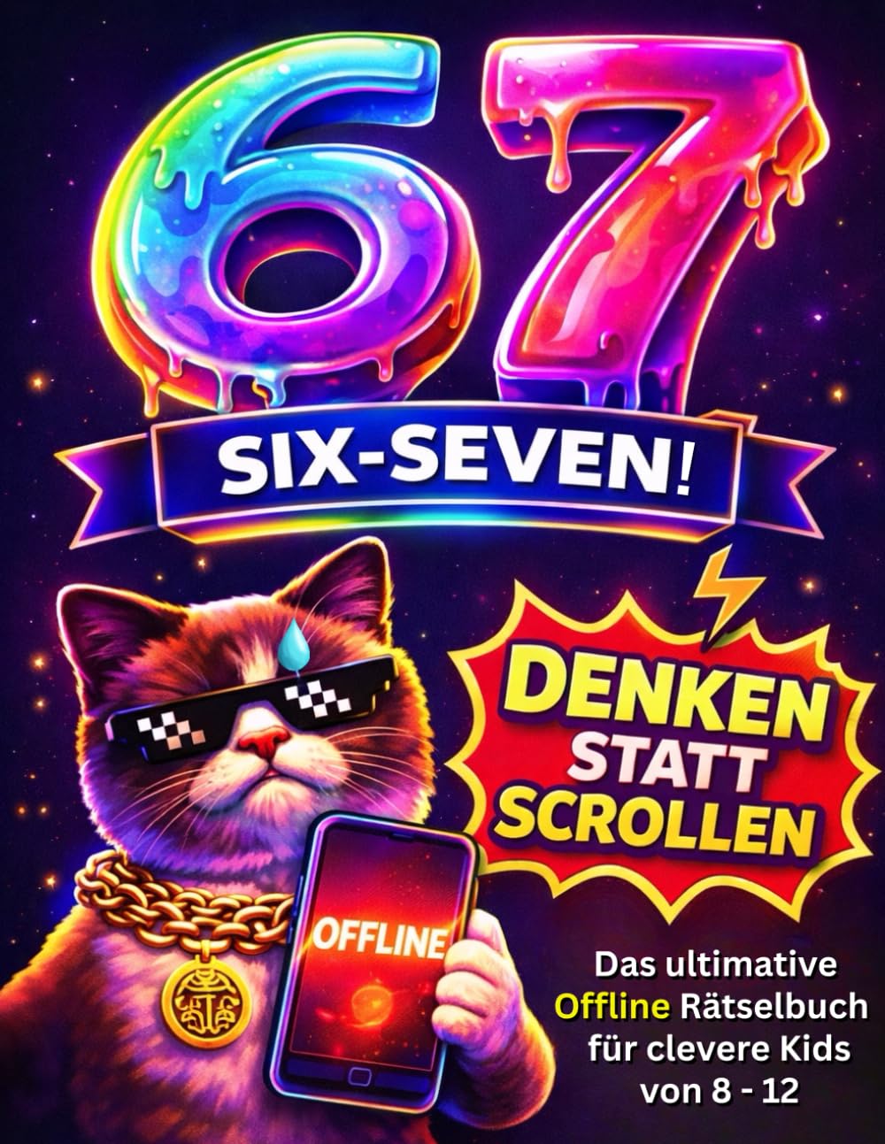 67 SIX SEVEN! Denken statt Scrollen: Das ultimative Offline-Rätselbuch für clevere Kids von 8-12 – mit kniffligen Logikrätseln, lustigen Memes & jeder Menge Denkspaß Tiptoi & Games